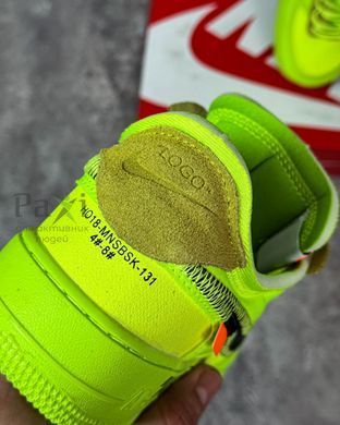 Мужские кроссовки Nike Air Force x Off-White Green Салатовые 248RCX1310 фото
