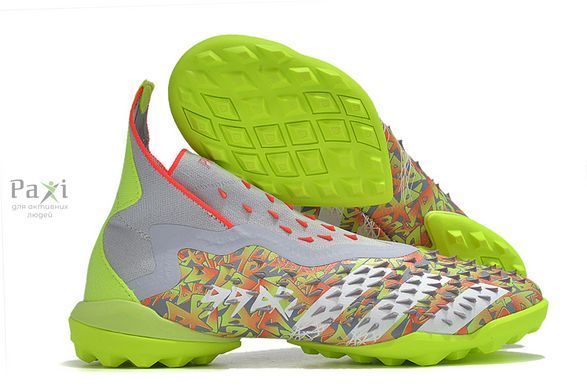 Сороконожки футбольные Adidas Predator FREAK TF без шнурков 205 фото
