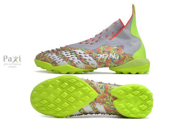 Сороконожки футбольные Adidas Predator FREAK TF без шнурков 205 фото